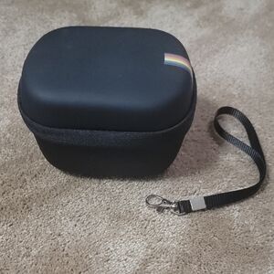 Polaroid Camera Case Yinke Black Hard Shell Case with Strap NWOT